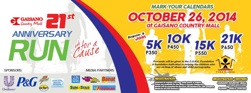 Gaisano Country Mall - Cebu Fun Run October 26, 2014